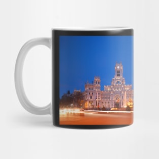 Palacio de Cibeles or Palacio de Comunicaciones, Plaza de Cibeles, Madrid, Spain, Europe Mug